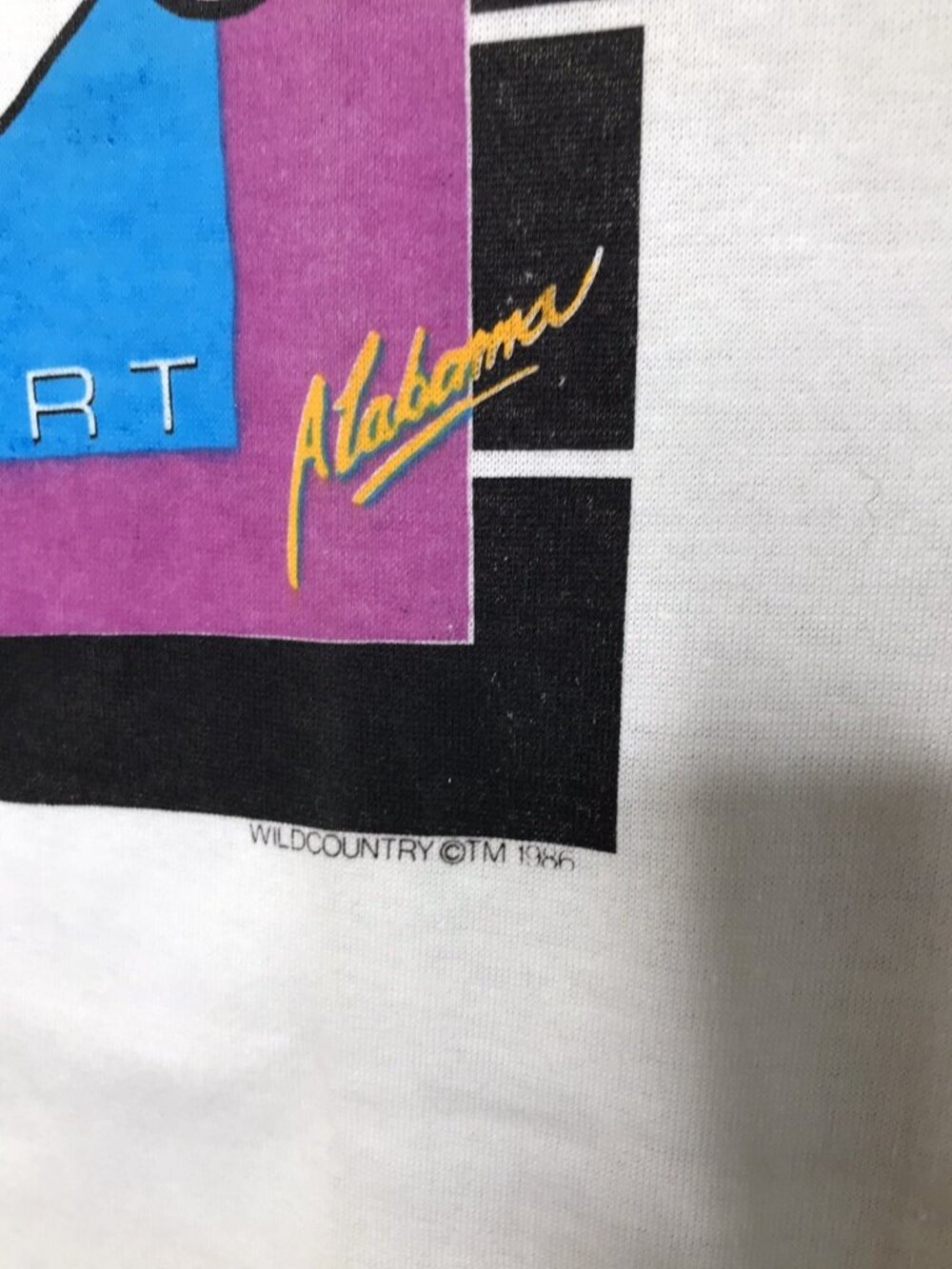 Vintage 1986 ALABAMA Country Band Single Stitch T-Shirt sz XL Made In USA unworn - Picture 3 of 9